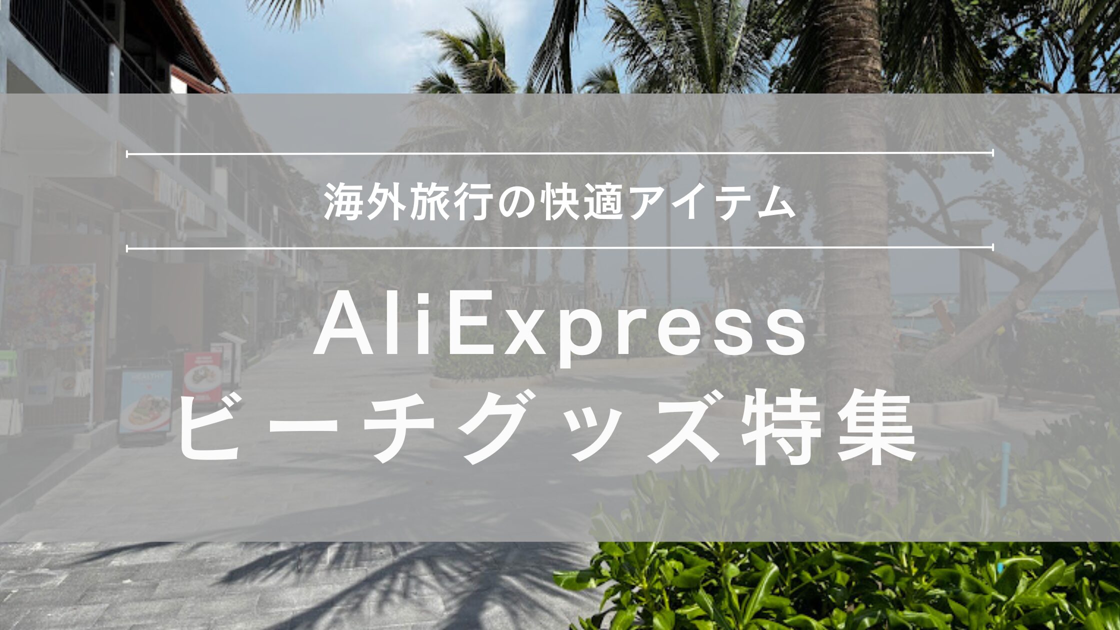AliExpressビーチグッズ