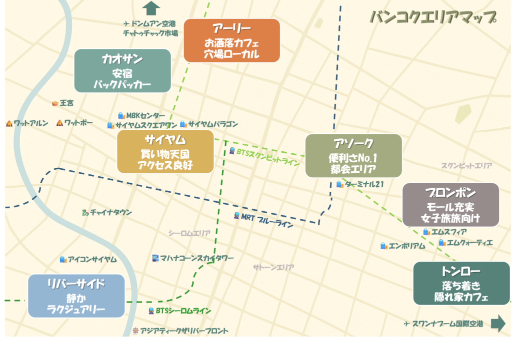 バンコクエリアマップ