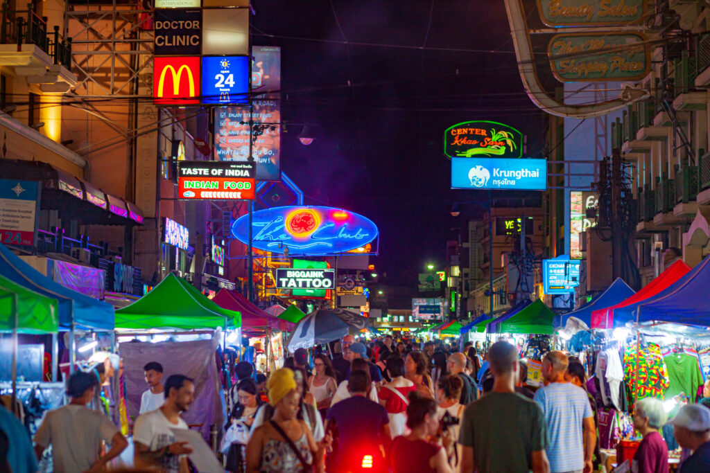 バンコク カオサンロード(Khao San Road) カウントダウン